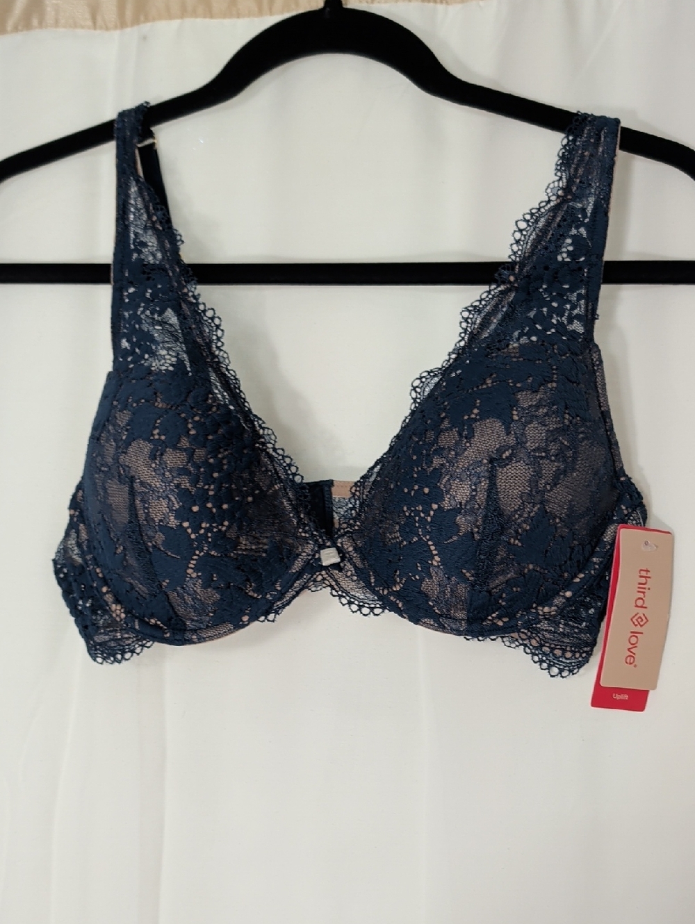ThirdLove Navy Blue Lace Underwire Bra